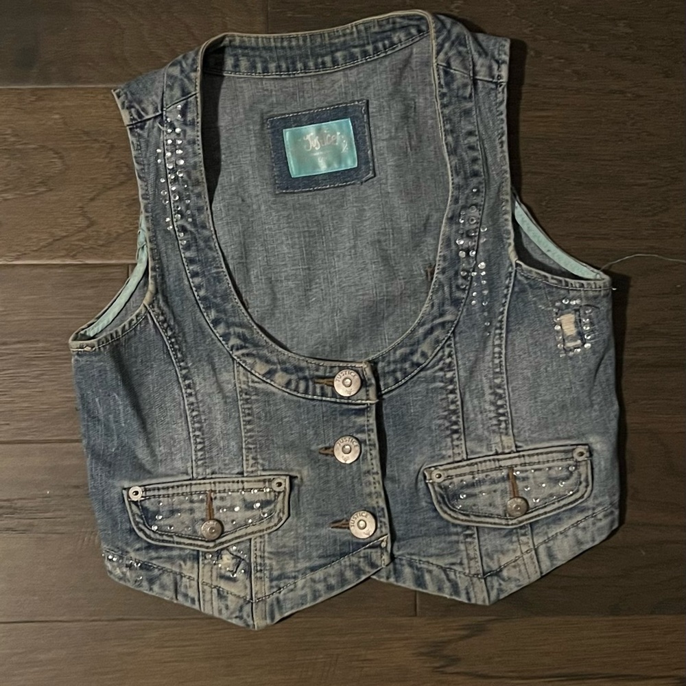 Justice Kids Denim vest